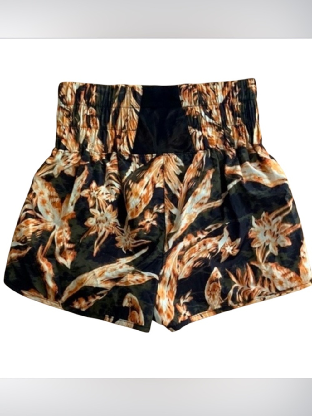 FP Movement The Way Home Printed Athletic Hight Rise Shorts in Black Combo - Picture 7 of 11
